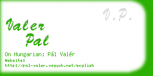 valer pal business card